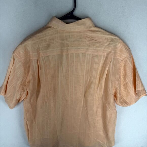 Tommy Bahama 100% Linen Light Pink Button Down Polo Mens Size L - Picture 2 of 7